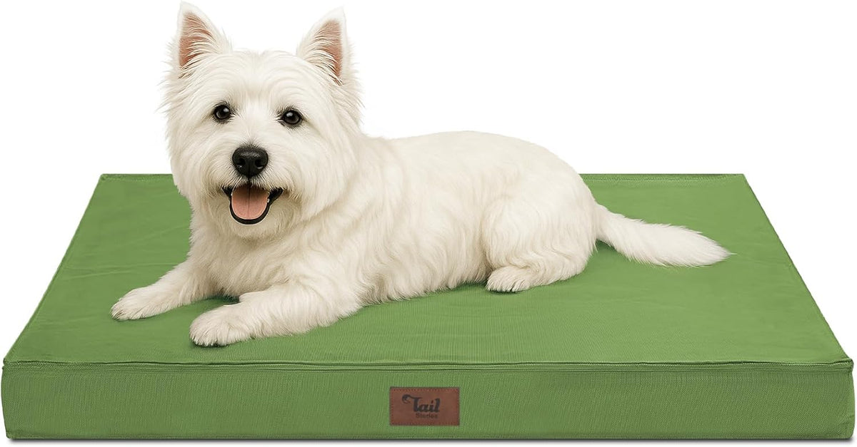 Outdoor Dog Bed for Small Dogs, Waterproof Dog Crate Bed for Small Dogs, Orthopedic Egg Crate Foam
