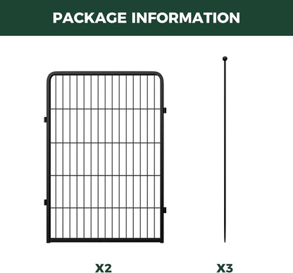 FXW Rollick Unleashed Dog Playpen for Indoor, Yard, RV Camping, 40 inch 2 Panels for Medium and