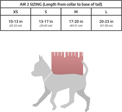 K9 Sport Sack Air 2 - X-Small, Light Grey - Ideal for Dogs with 9-12” Back Length - Durable