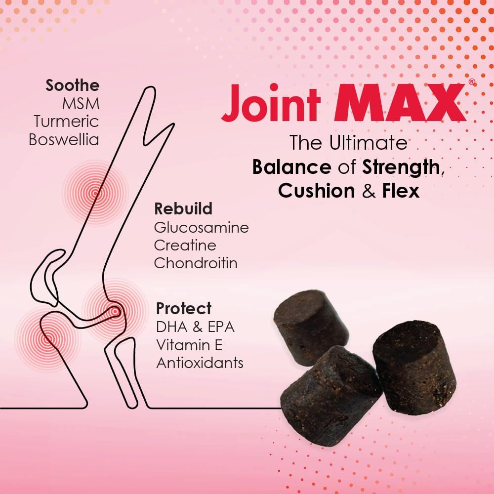 PHS Joint MAX Triple Strength (TS) Soft Chews for Dogs - Glucosamine, Chondroitin, MSM, Turmeric