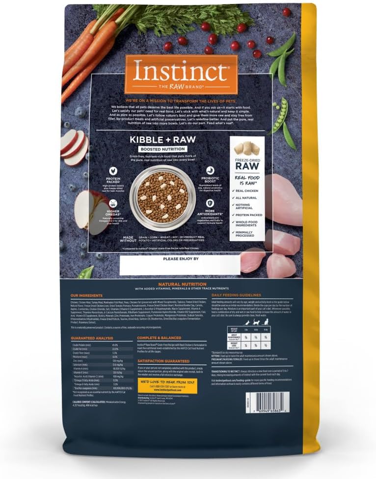 Instinct Raw Boost, Natural Dry Cat Food with Freeze Dried Pieces, High Protein, Grain Free Recipe