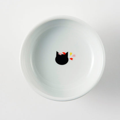 Necoichi Elevated Cat Food Bowl Prevent Neck & Whisker Fatigue, Dishwasher and Microwave Safe, No.1