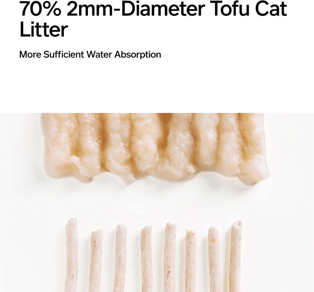 pidan Tofu Cat Litter Clumping,Flushable,Ultra Absorbent and Fast Drying, 100% Natural Ingredients