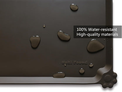 Hoki Found L Silicone Pet Food Mats Tray - Non Slip Dog Cat Bowl Mats Placemat - Pet Feeding Mat