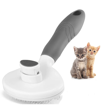 Cat Self Cleaning Slicker Brush, Pets Skin Friendly Grooming Brushes for Shedding Dogs Cats Hair