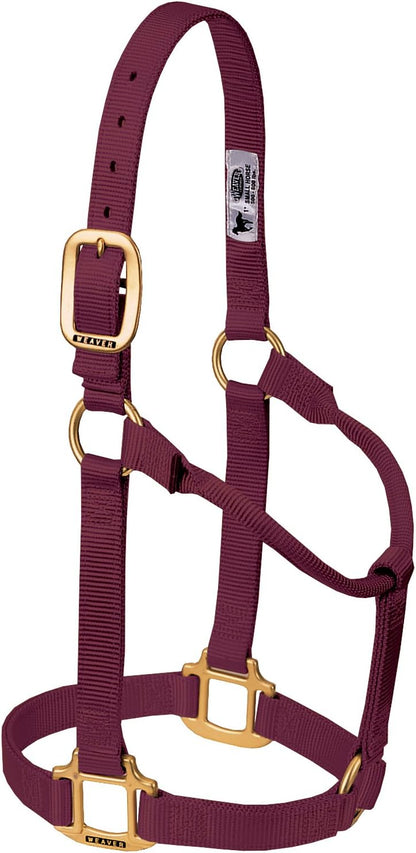 Weaver Equine Nylon Horse Halter, Triple-Ply Cheek Design, Original Non Adjustable Halters for