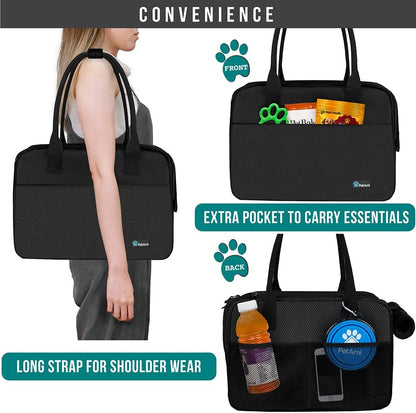 PetAmi Dog Purse Carrier for Small Dogs, Airline Approved Soft Sided Pet Carrier with Pockets