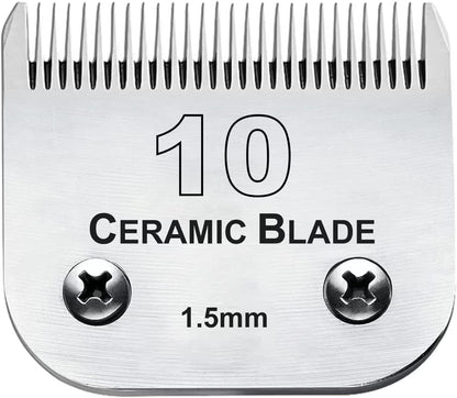 10 Blade Dog Grooming Clipper Blades Compatible with Andis Dog Clippers,Detachable Stainless Steel