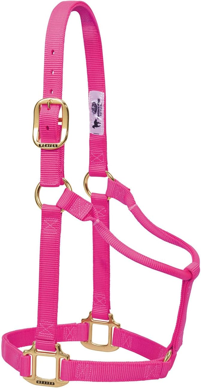 Weaver Equine Nylon Horse Halter, Triple-Ply Cheek Design, Original Non Adjustable Halters for