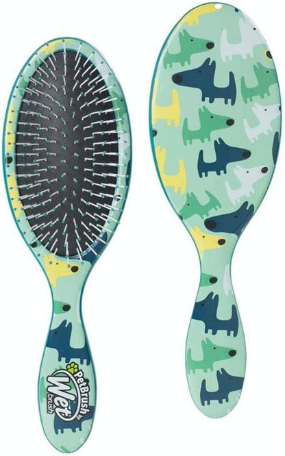 Wet Brush Pet Hair Brush, Large Dog Breed Detangler - Dog Camo, Multi - De-Shedding Comb and