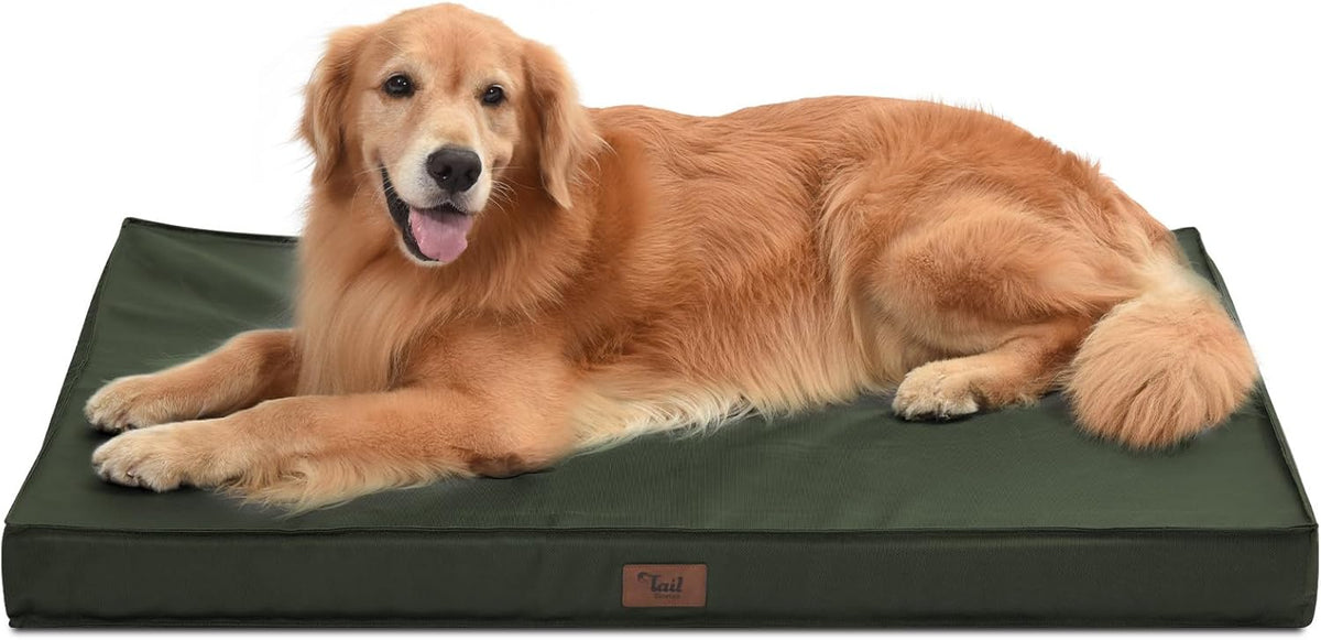 Outdoor Extra Large Dog Bed, Waterproof Dog Bed for Large Dogs, Orthopedic Egg Foam Pet Bed with