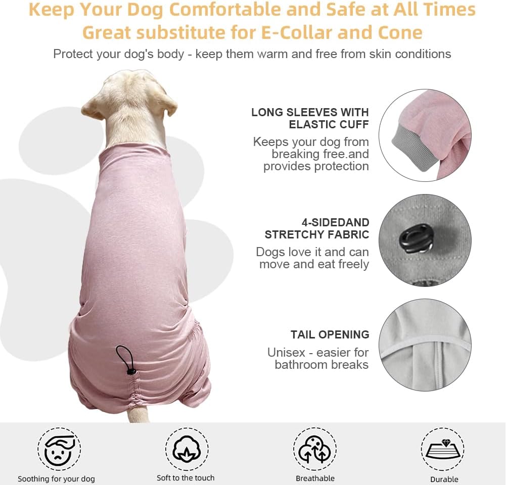 Dog Pyjamas PJS Sweater Clothes and Home Clothing Suitable for Medium to Large Breeds of Dogs, Dog