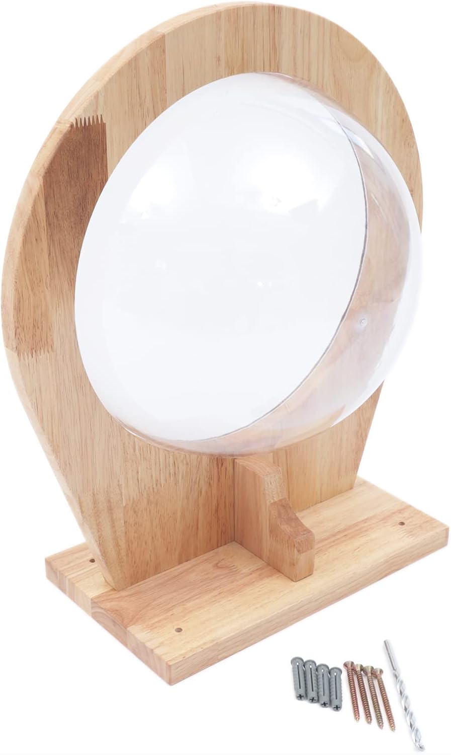 Wooden Cat Hammock, Clear Space Capsule Cat Bed, Wall-Mounted Kitten Walls Shelves Kitty Beds Small