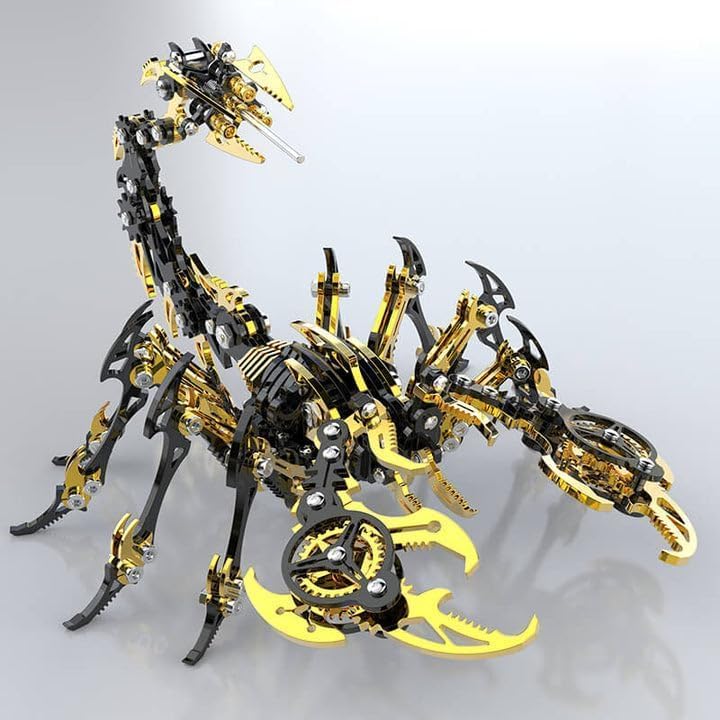Scorpion 3D Metal Puzzles Kits for Adults Teens – 454 Pcs – Mechanical Assembly Models – 4 Hours to
