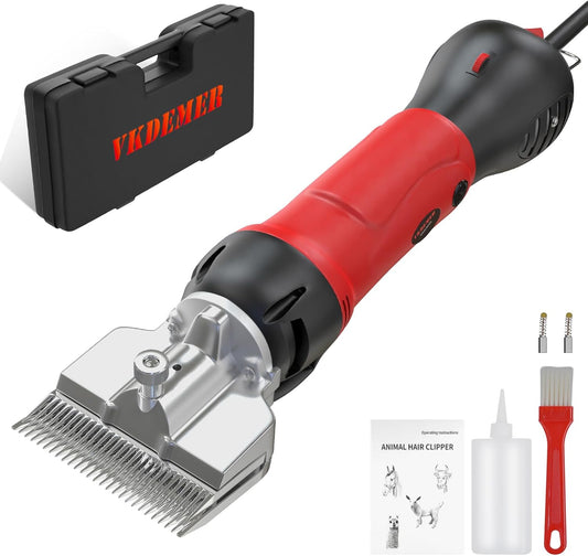 Horse Clippers,600W Professional Electric Horse Grooming Kit, Shaving Equine Clippers for Horses
