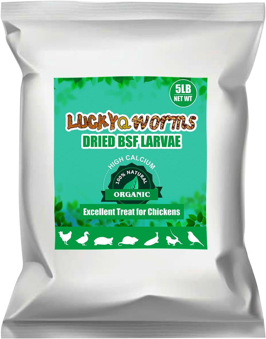 Dried Black Soldier Fly Larvae, 85X More Calcium Than Mealworms High-Protein BSF Larvae Chicken