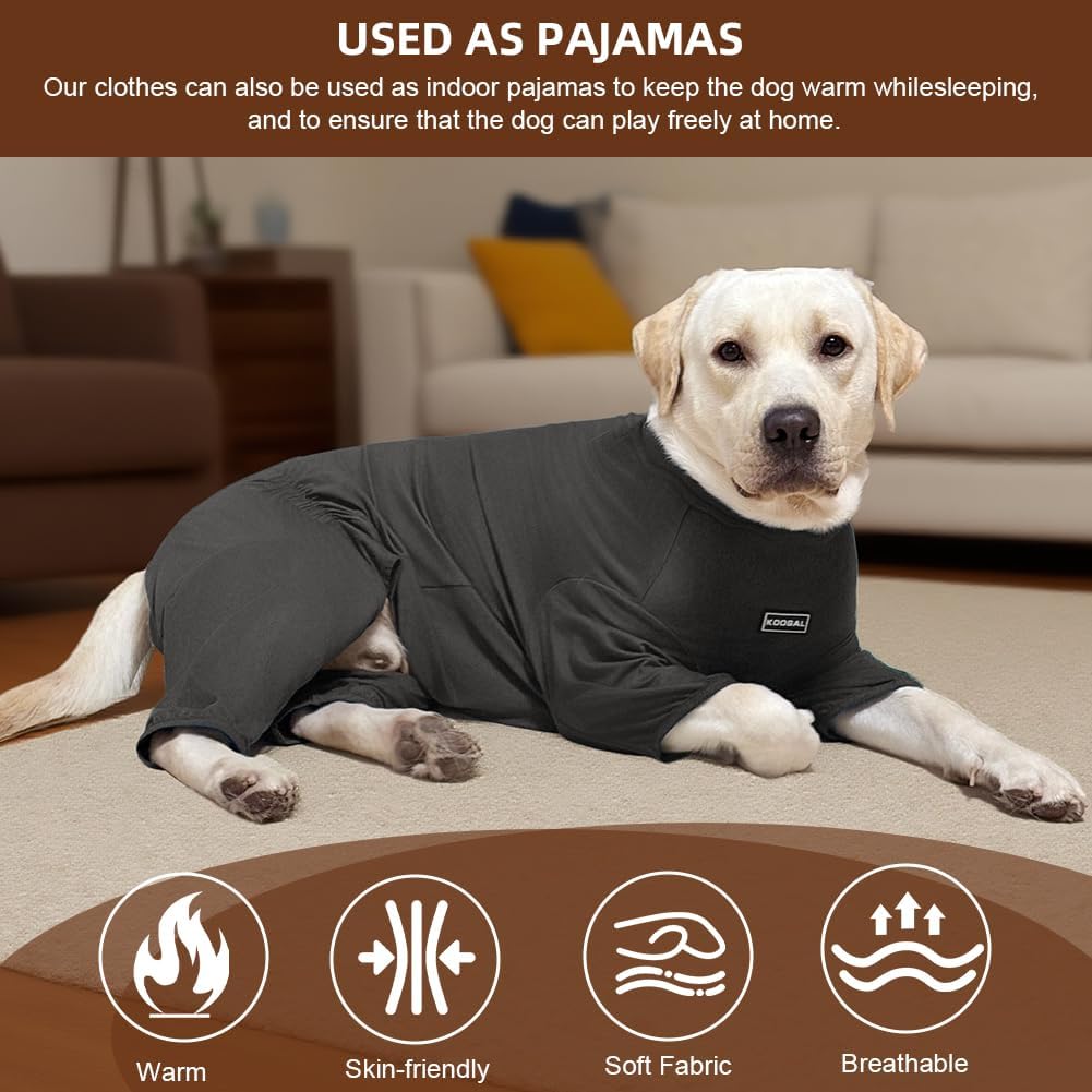 Dog Pyjamas PJS Sweater Clothes and Home Clothing Suitable for Medium to Large Breeds of Dogs, Dog