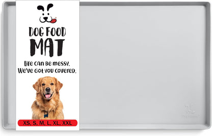 DogBuddy Dog Food Mat – Waterproof Dog Bowl Mat for Food and Water, Silicone Pet Feeding Mats for