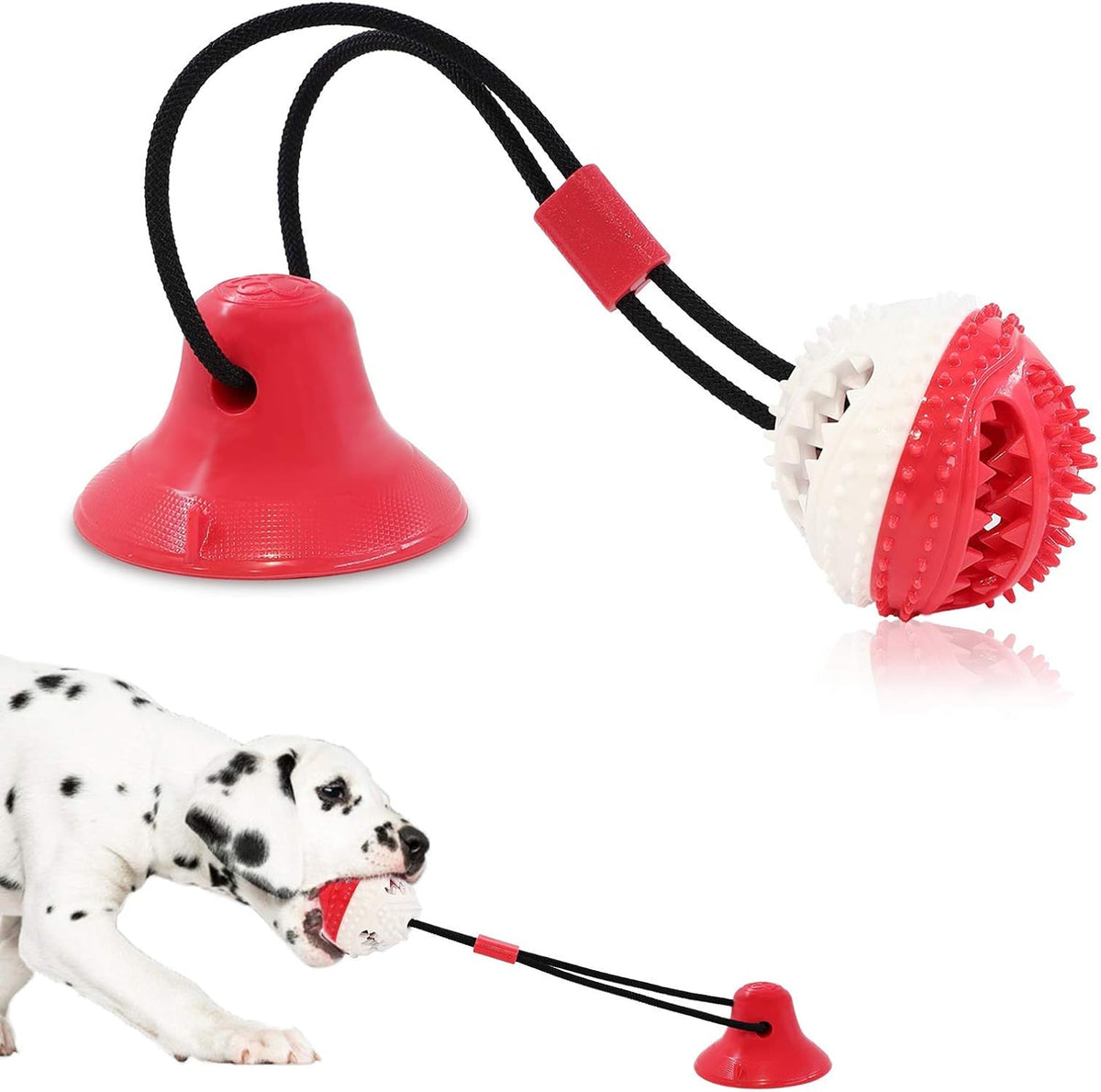 Dog Toys, Dog Chew Toys for Aggressive chewers,Rope with Suction Cup for Puppy Training Treats