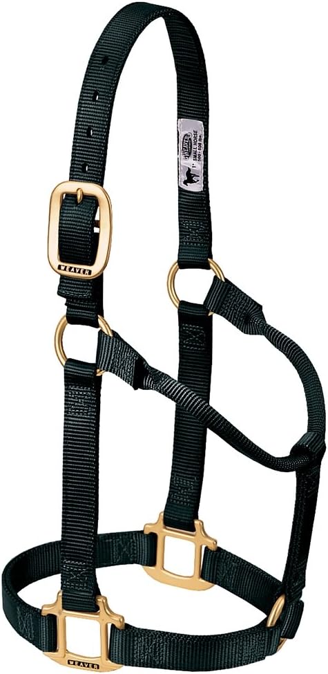 Weaver Equine Nylon Horse Halter, Triple-Ply Cheek Design, Original Non Adjustable Halters for