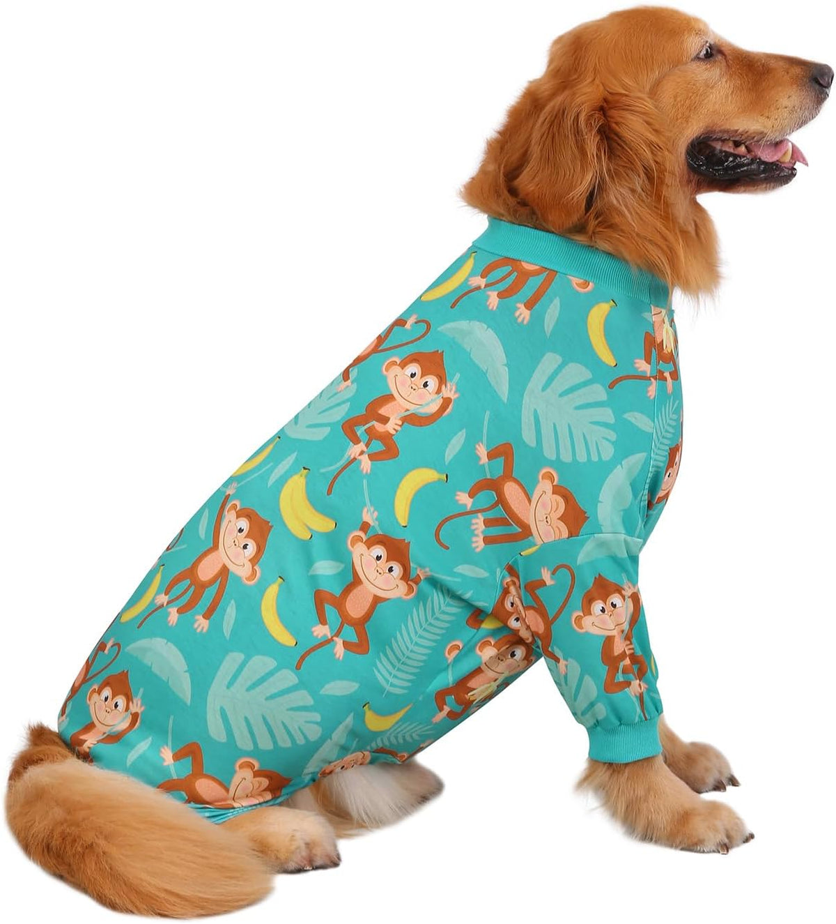 HDE Dog Pajamas One Piece Jammies Jumpsuit Pet Clothes Outfit Stretchy Lightweight Comfy Shirt Pjs