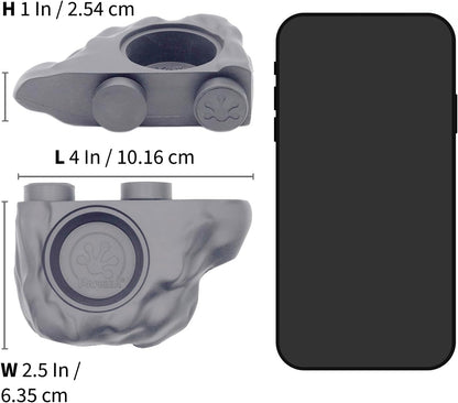 Pangea Silicone Gecko Feeding Ledge - Magnetic Mini Food Dish for Reptile Tank - 4.125" x 2.625" x