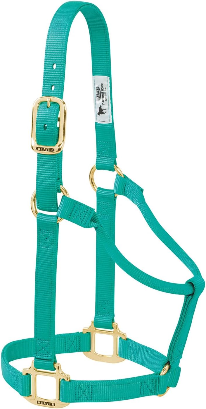 Weaver Equine Nylon Horse Halter, Triple-Ply Cheek Design, Original Non Adjustable Halters for
