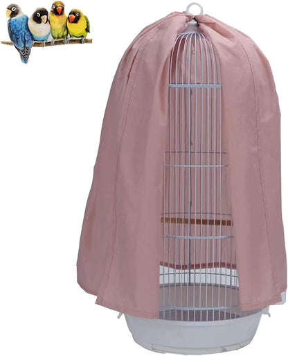 QBLEEV Round Parrot Birdcage Cover Pet Universal Blackout Cage Cover Shade Windproof Light-Proof