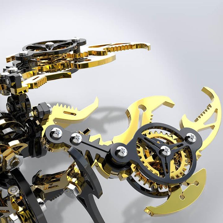 Scorpion 3D Metal Puzzles Kits for Adults Teens – 454 Pcs – Mechanical Assembly Models – 4 Hours to