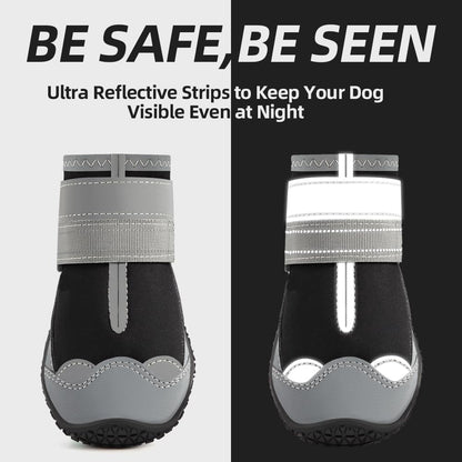 Dog Shoes for Small Dogs, Dog Boots & Paw Protectors for Hardwood Floors, Outdoor Dog Booties for