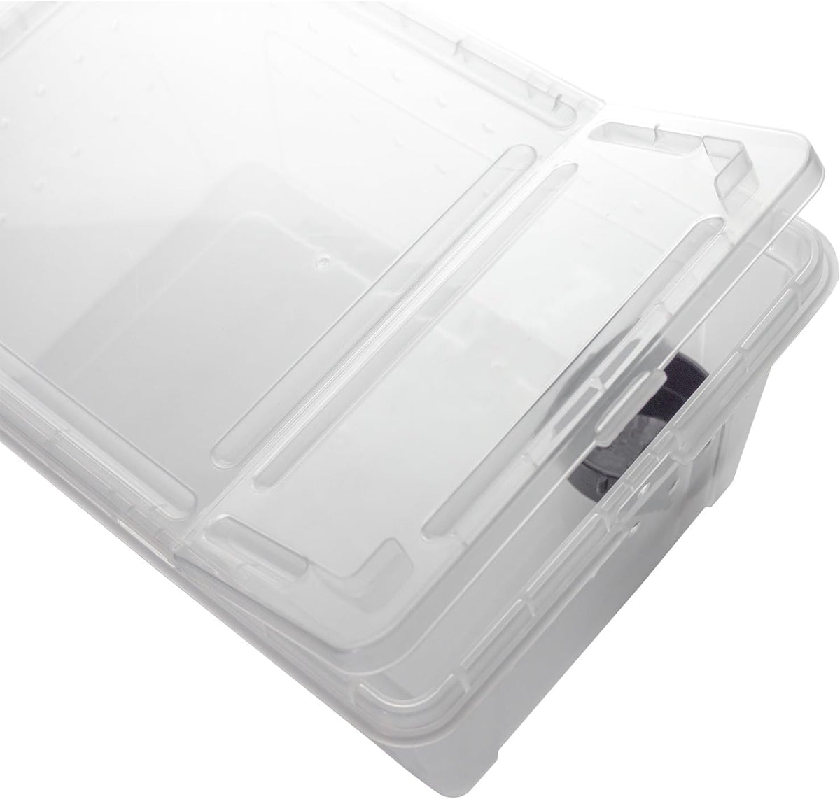OMEM Portable Reptile Terrarium Habitat for Mini Pet Houses Breathable Holes Stackable Container