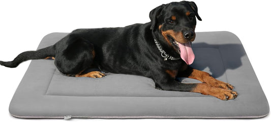 Magic Dog Soft Large Bed Crate Pad Mat, 42 Inches Machine Washable Pet Bed With Non-Slip Bottom