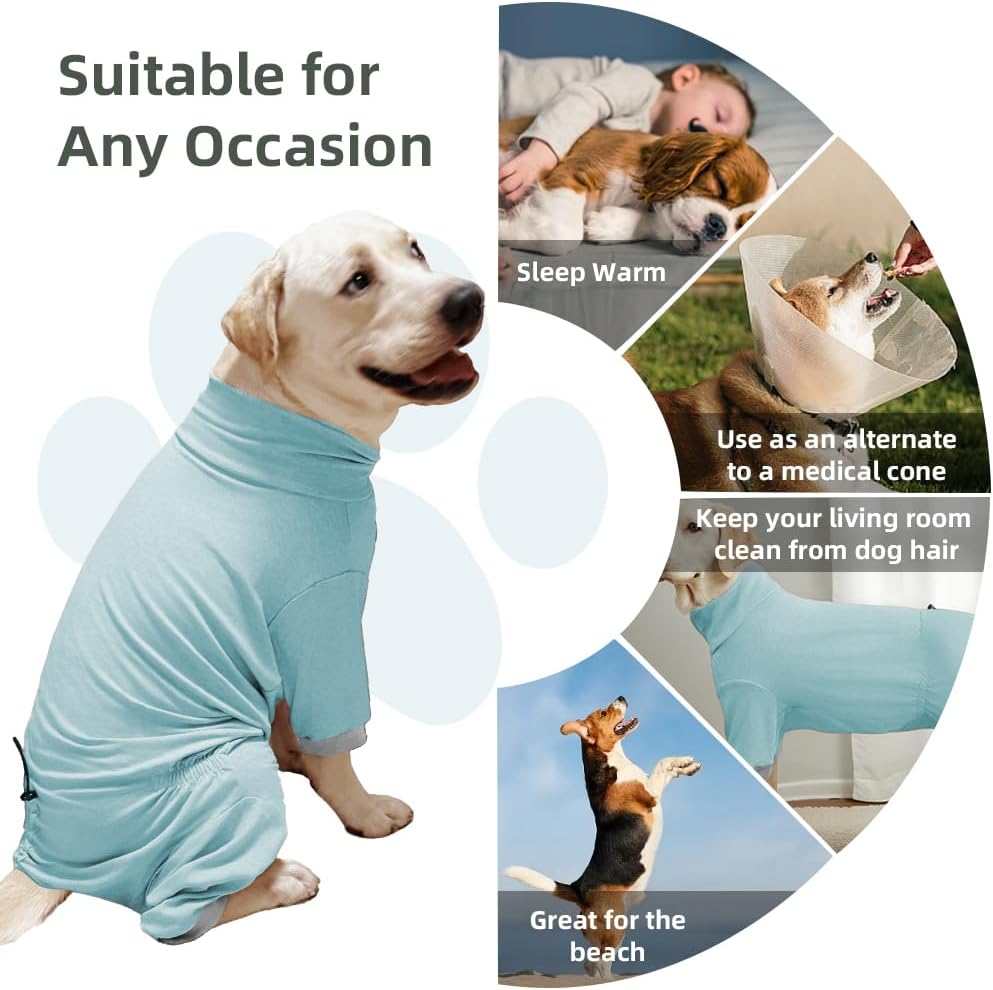 Dog Pyjamas PJS Sweater Clothes and Home Clothing Suitable for Medium to Large Breeds of Dogs, Dog