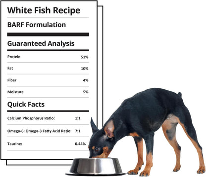 Steve's Real Food Freeze-Dried Raw Nuggets - White Fish Recipe - Raw Pet Food for Dogs and Cats
