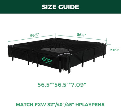 FXW Homeplus Unleashed Indoor Dog Playpen - Stress-Free and Safe Play, Heavy Duty 32 Inch 8 Wire