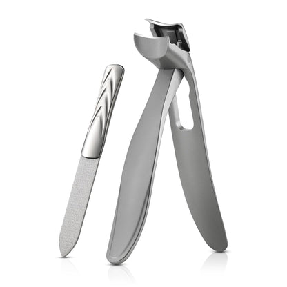 BEZOX Ergonomic Angled Head Thick Toenail Clipper for Seniors - Large Nail Clippers for Thick and
