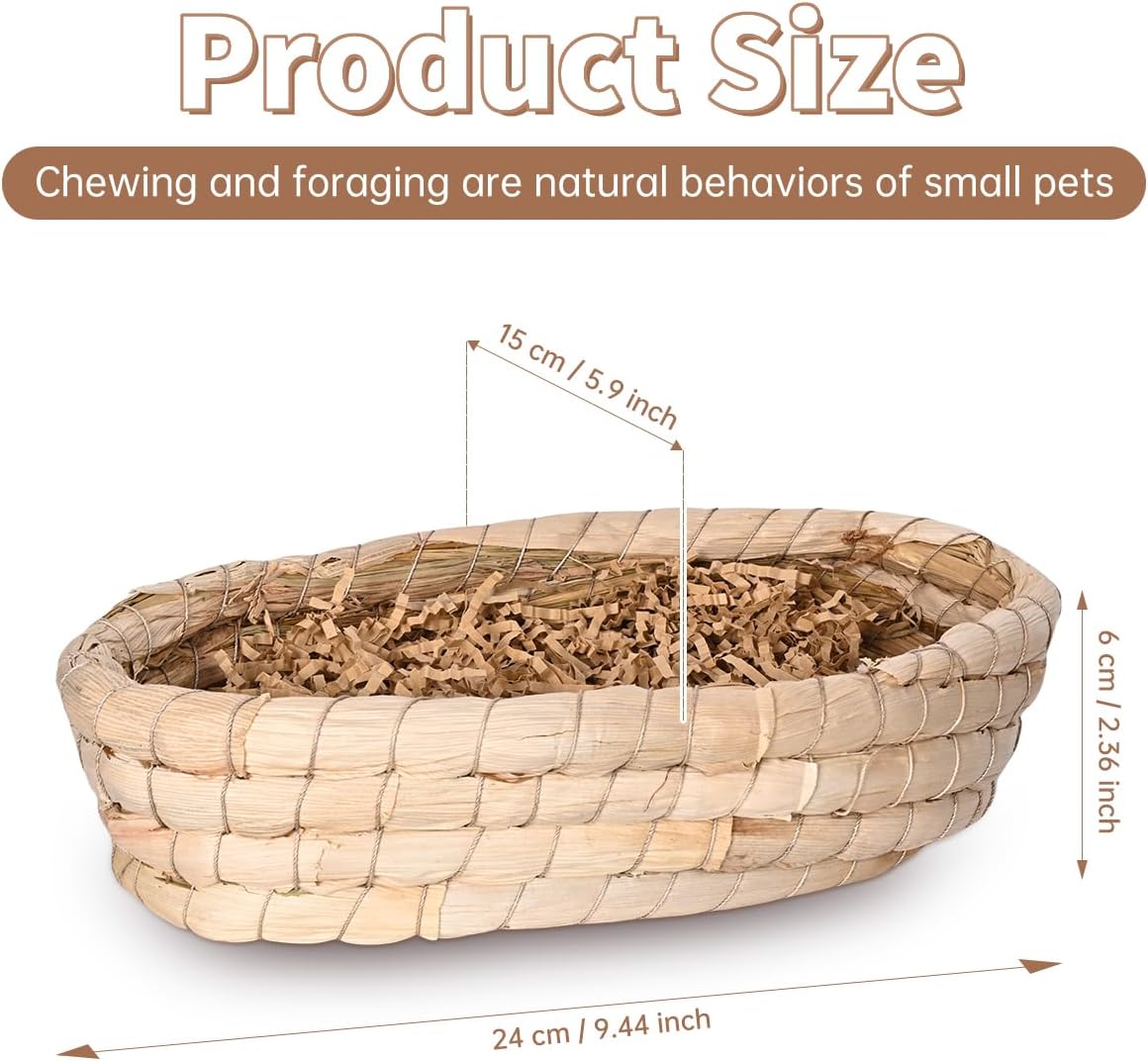 31PCS Rabbit Chew Treat Toys for Teeth Health, Natural Bunny Enrichment Toys for Boredom & Stress