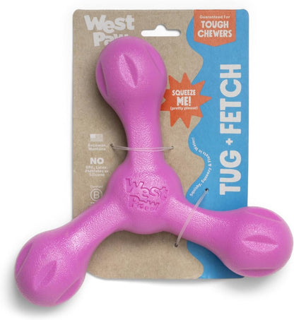 WEST PAW Zogoflex Air Skamp Tug-of-War Stick Dog Chew Toy – Hollow, Squishy Interactive Toy for
