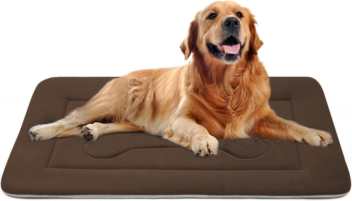 JoicyCo Large Dog Bed Soft Dog Crate Pad Mat, 42 in Non-Slip Bottom Washable Dog Sleeping Mattress