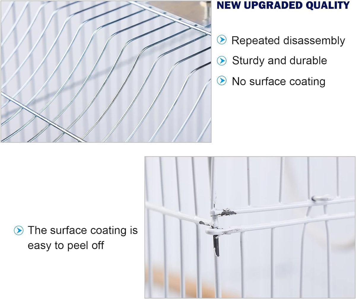Small Bird Travel Cage-Lightweight Small Birds Starter Kit with Birdcages and Accessories Great for