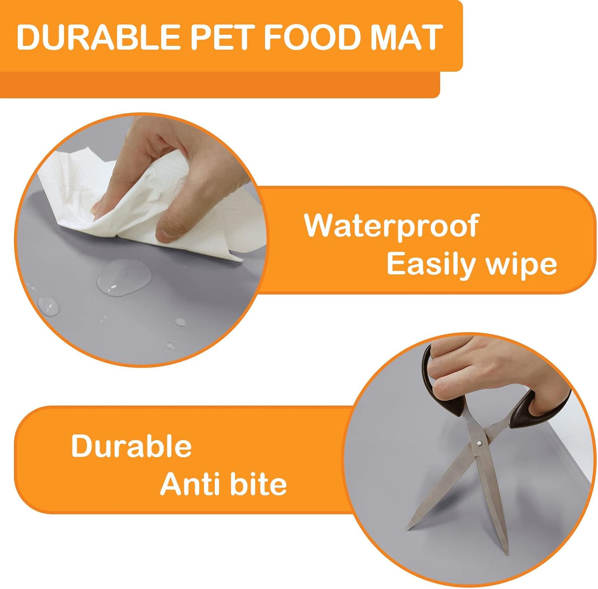 KVK Pet Food Mat Pet Feeding Mat Silicone Placemat for Dog and Cat Food Water Bowl Dog Food Mats
