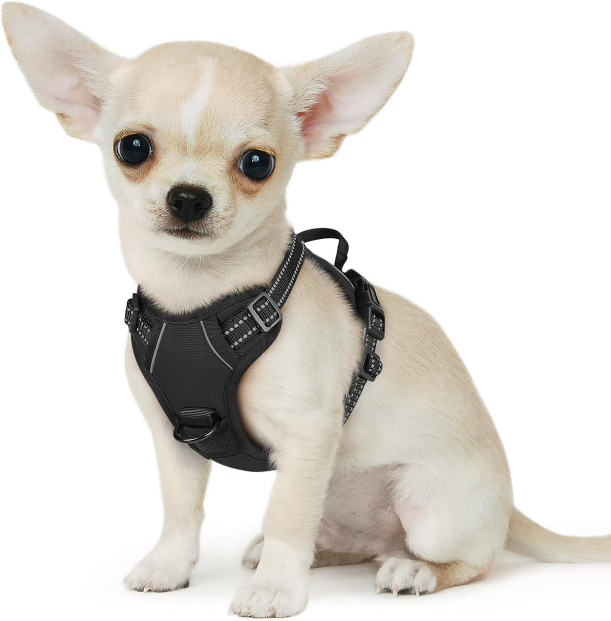 Eagloo Small Dog Harness No Pull, Service Vest with Reflective Strips and Control Handle