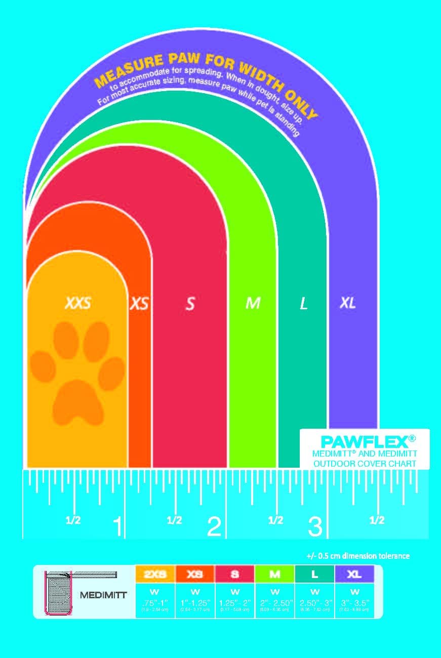 Medimitt Paw Bandages for Dogs, Cats and Pets – Stretchy Medical Booties, First Aid for Paws – Non