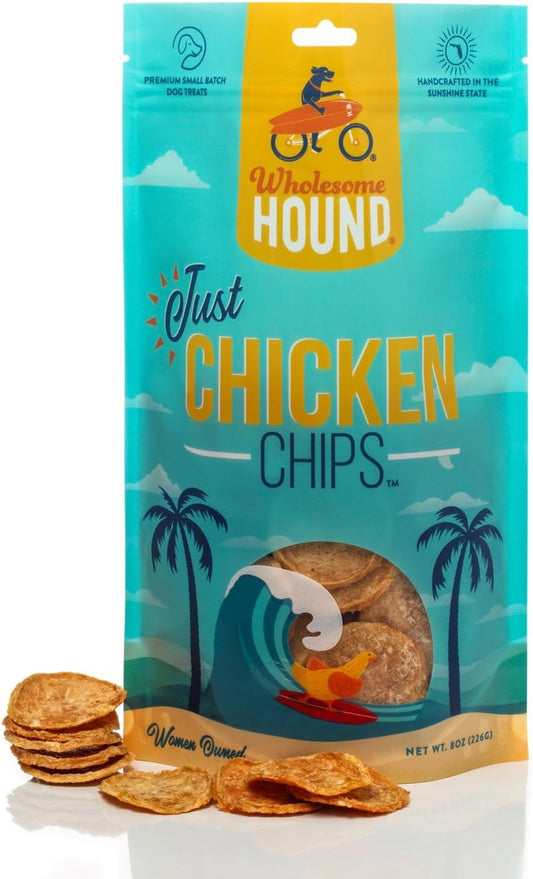Chicken Chips – Single Ingredient Dog Treats, All Natural & Healthy Training Snacks for Small