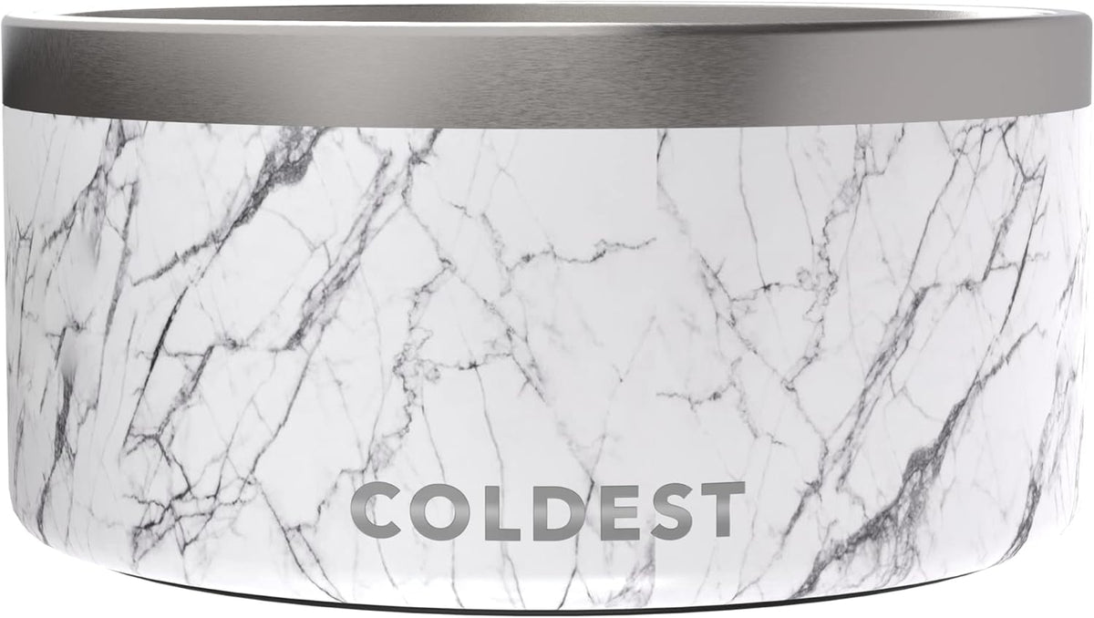 Coldest Dog Bowl - Anti Rust Metal, Non Slip, 3 Layers Insulated Stainless Steel Dog Bowls - Spill
