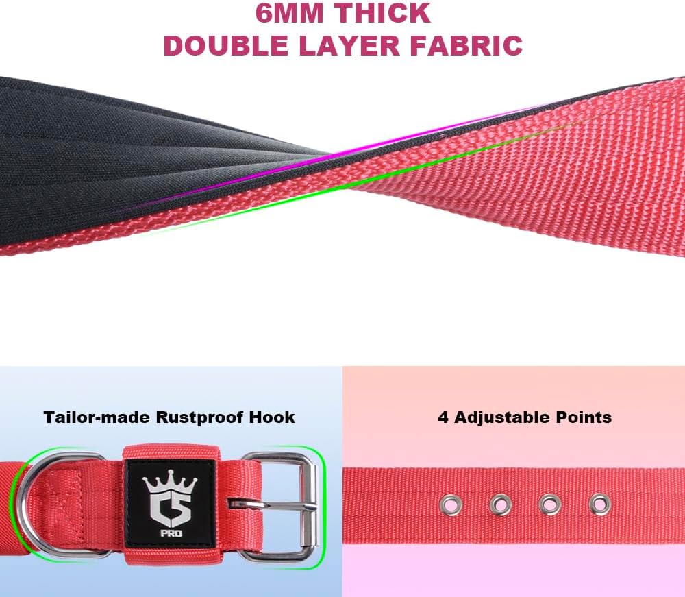 TSPRO Tactical Dog Collar 1.25 Inch Wide Thick Dog Collars with Heavy Duty Metal Buckle, Durable