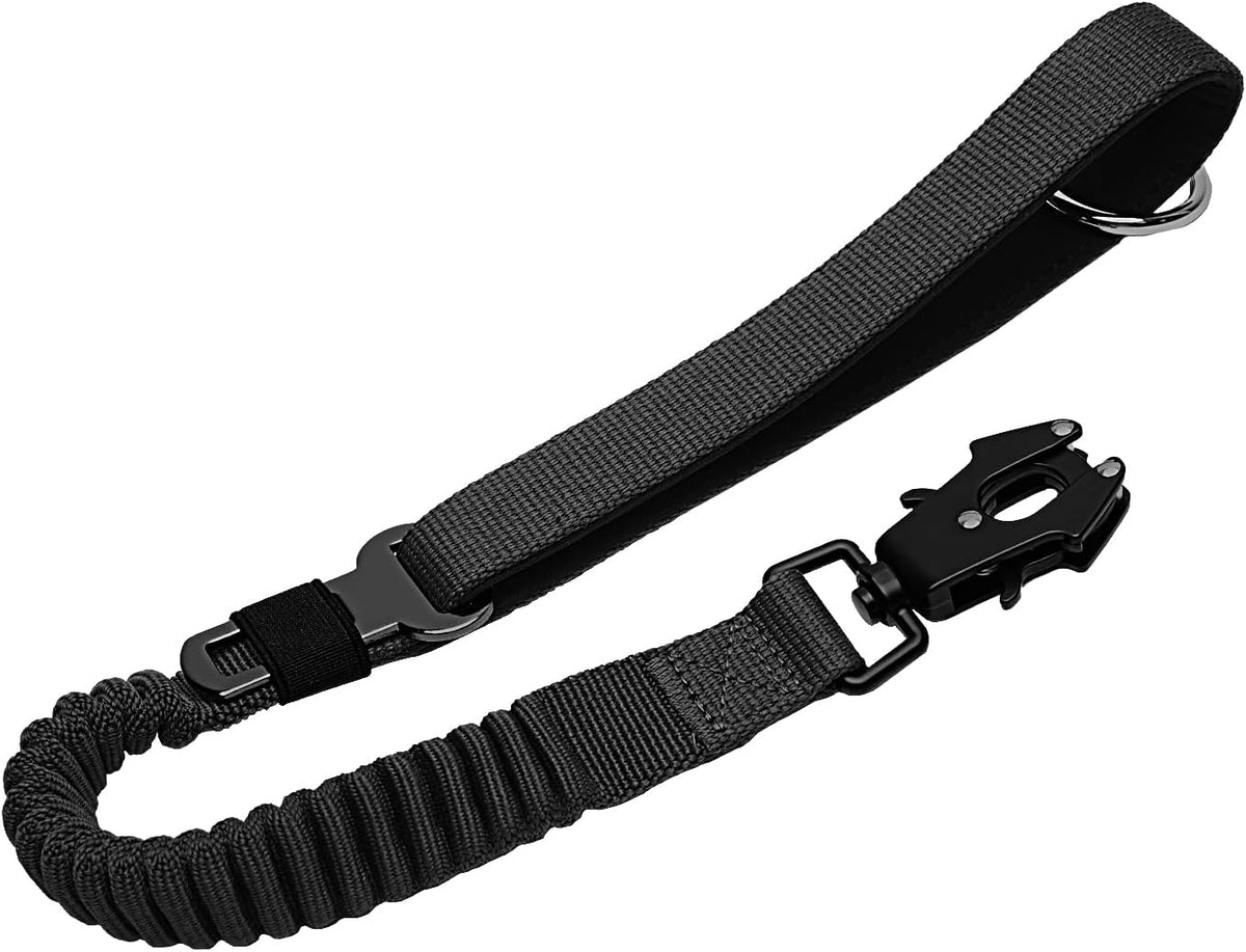 20” Strong Short Leash for Dog, Heavy Duty Bungee Dogs Leash with Padded Handle Car Seatbelt, Small