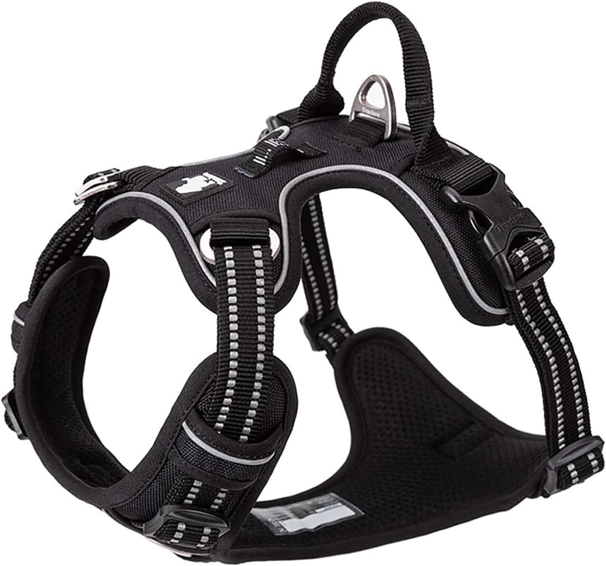 TRUE LOVE Dog Harness No Pull Nylon Reflective Pet Harness Adjustable Comfortable Control Step-in