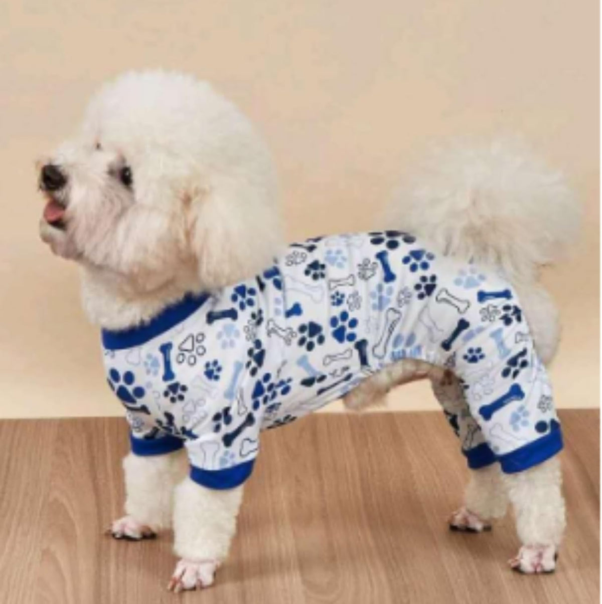 Vet-Approved Dog Pajamas Onesie for Small Medium Dog Clothes - Lightweight Soft Stretchy Puppy Pjs
