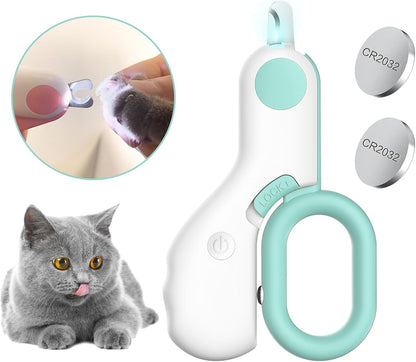 Pet Nail Clippers with LED Lights cat Nail Clippers for Indoor Cats Nail Trimmer Clippers for Small